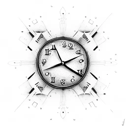 Clock Melting Into Money