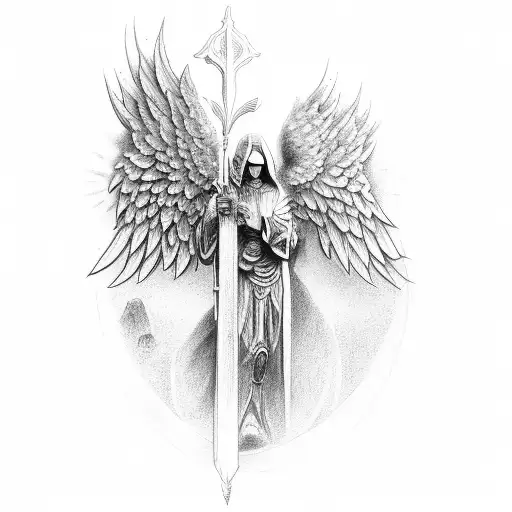 Gaurdian Angel Protecting Man