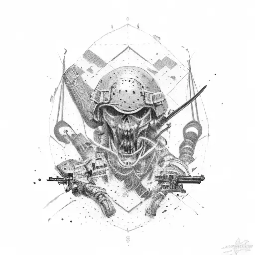 Military Fighting In Battle