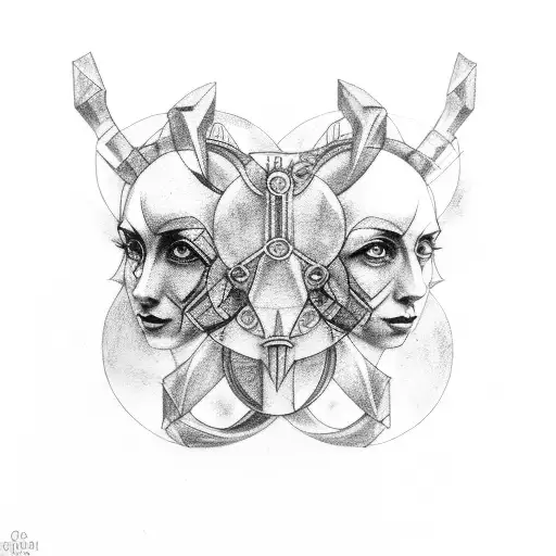 Gemini Sign With A D And F