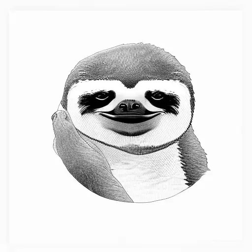 A Penguin And A Sloth In The Forest