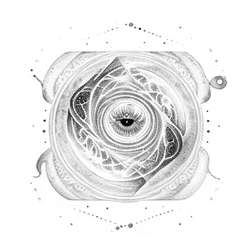 A Tarot Card With A Swirling Galaxy Inside