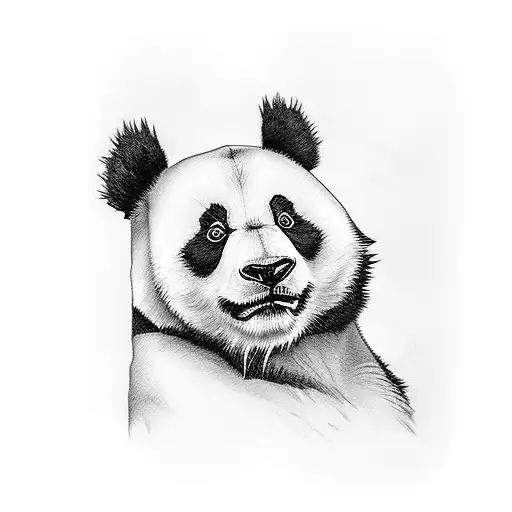 Panda And Playing Card