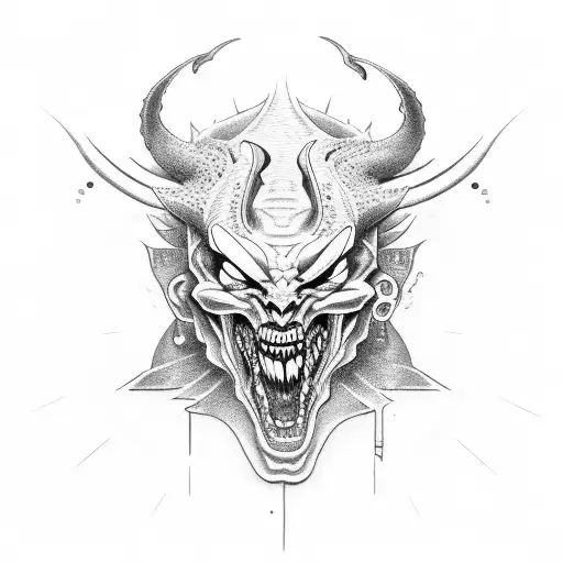 Demon Head Laughing