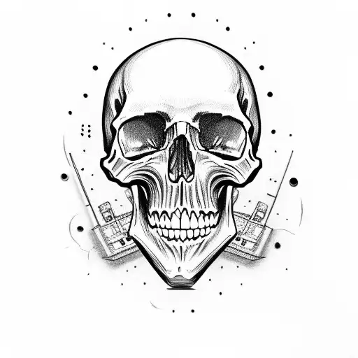 Skull With Battery