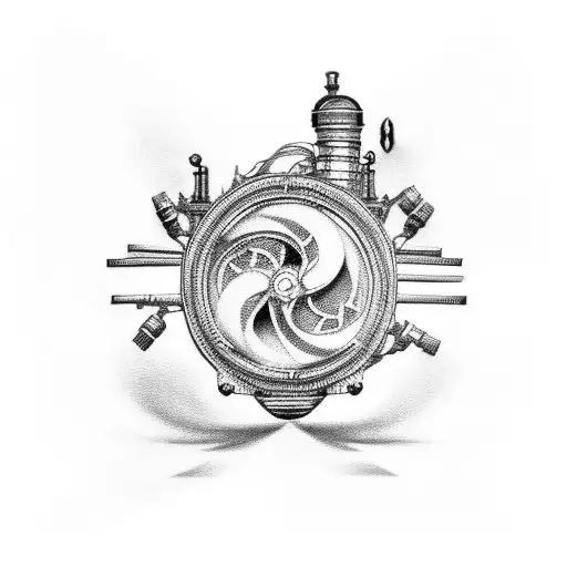 Incorporate Cinema Reels Or Film Projectors In A Black Porcelain-style Tattoo Along The Spine