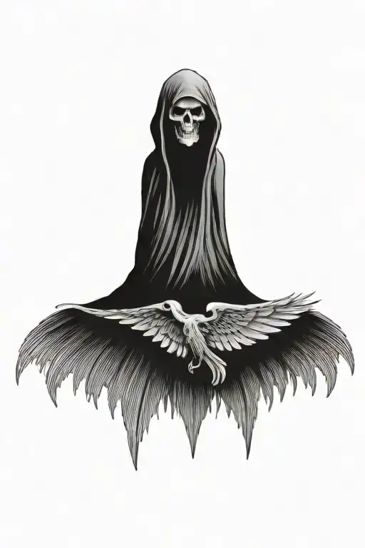 Reaper With Wings Made Entirely