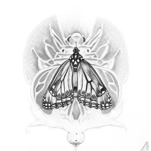 Dog Paw With Monarch Butterfly