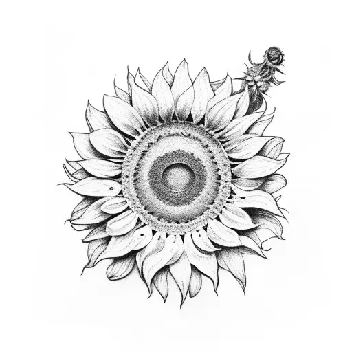 Text 'Fix You' With A Sunflower Growing Out Of It