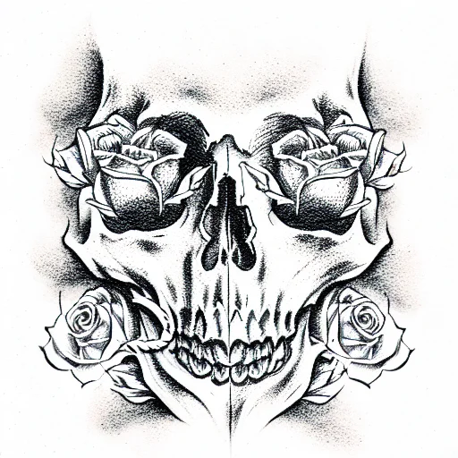 Skull And Roses