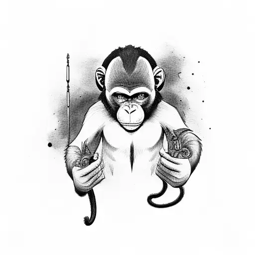 Monkey Father And Son