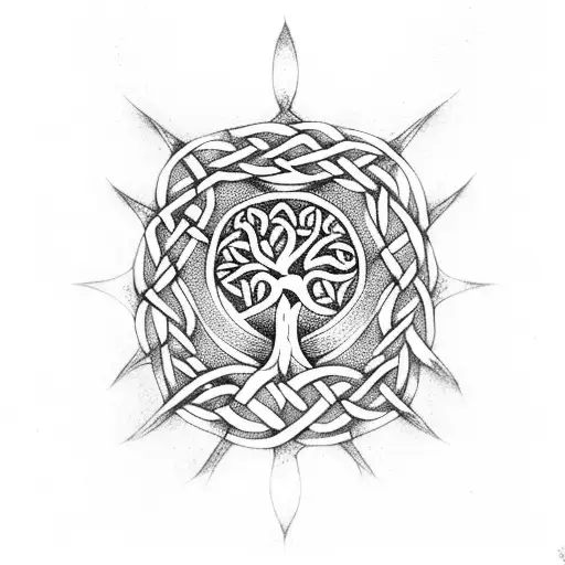 Celtic Knot Tree Of Life