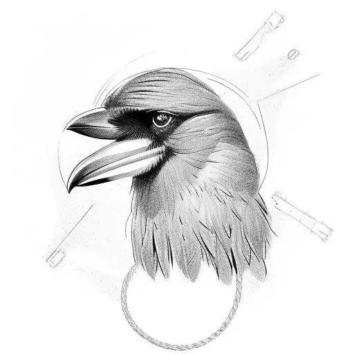 A Crow Doing Calisthenics On Electrical Wires