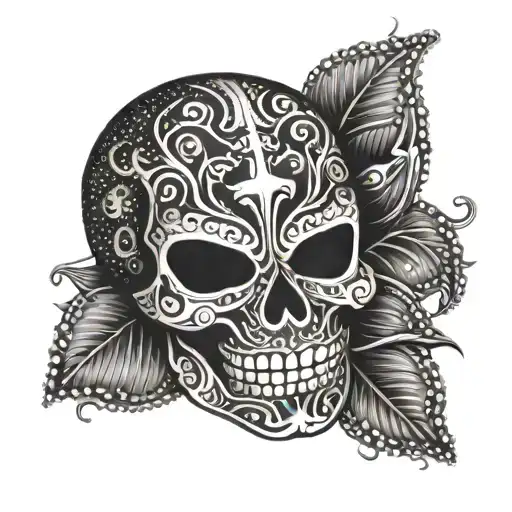 Lucha Libre Mask Skull