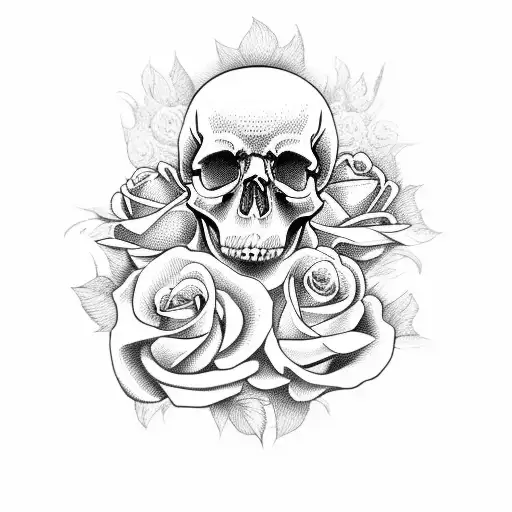 Skull And Roses