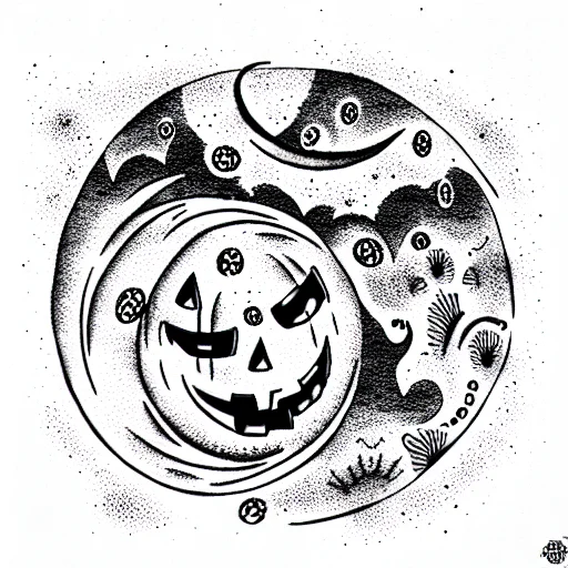 Spooky Halloween Moon