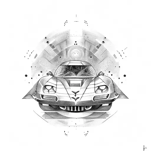 A Corvette Car That Is Torn Has A Speedometer