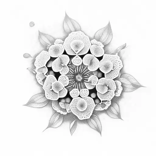 Lantana Camara Flowers On Fire