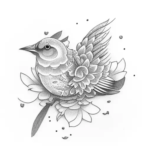 Chingolo Bird On A Jazmin Flower