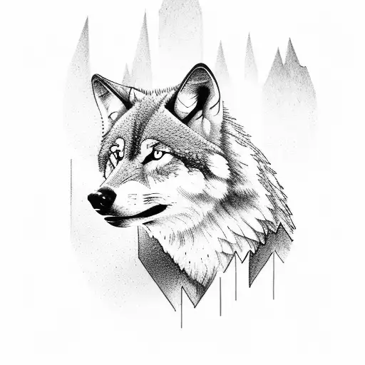 Wolf Pack In The Woods