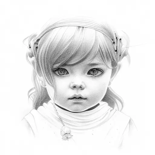 Little Girl With Father