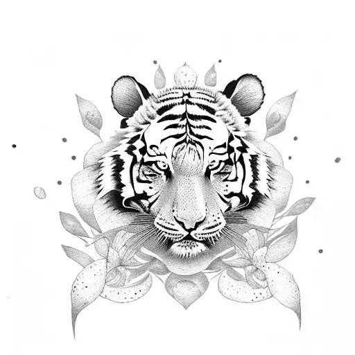 Tiger Lily With Bumble Bee