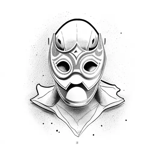 An Hourglass With Wrestling Masks Instead Of Sand