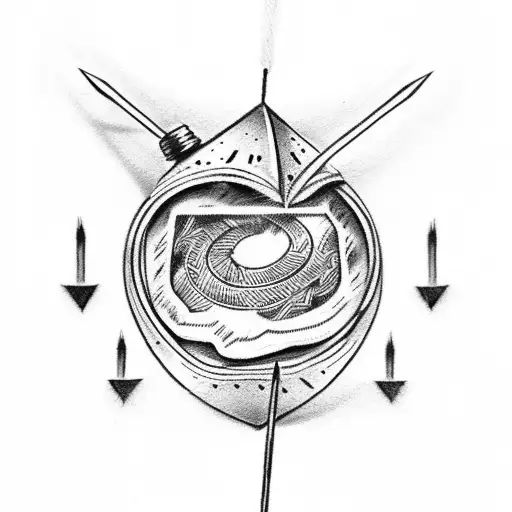 Arrow And A Pocket Watch