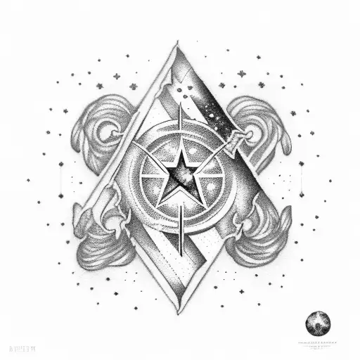 Ad Astra Per Aspera With A Shooting Star