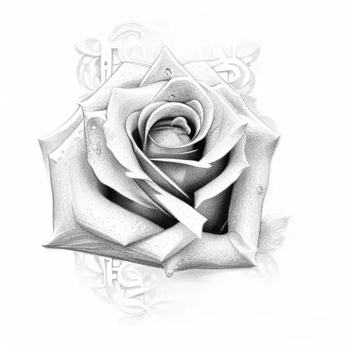 Rose With Cross In It