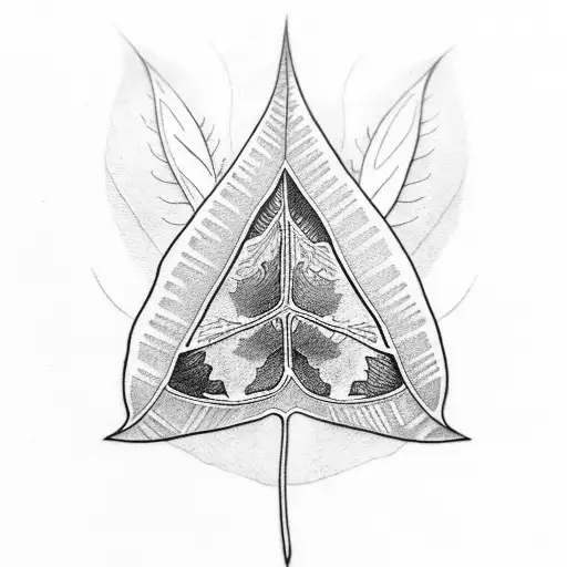 Leaf Luck With Triangel Of Odhin