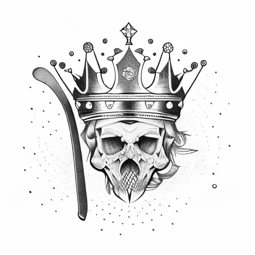 Hockey Stick And Crown
