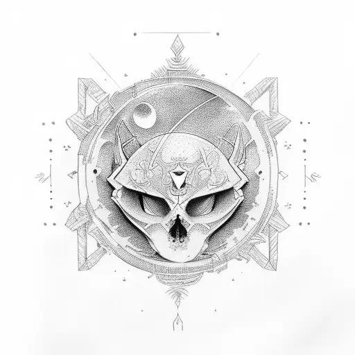 Chest Pice Moon With Ornamental Details