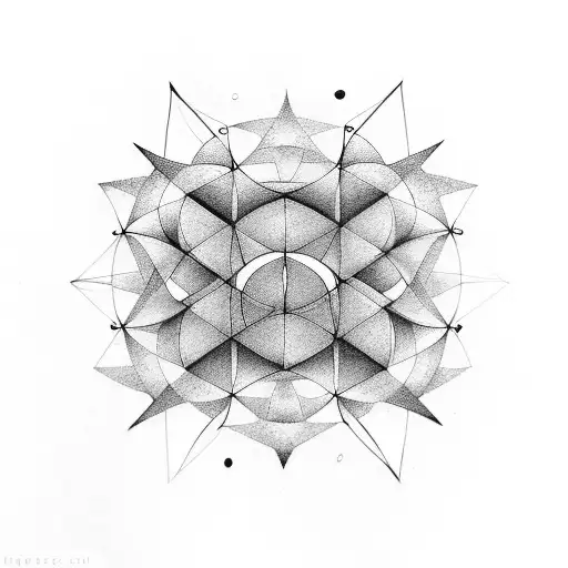 Abstract Geometric Shapes Representing Mathematical Concepts In Space