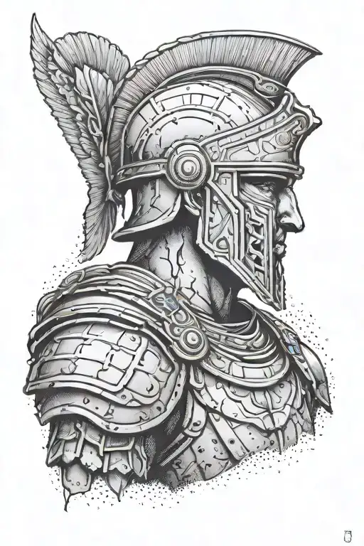Roman Soldier Silhouette