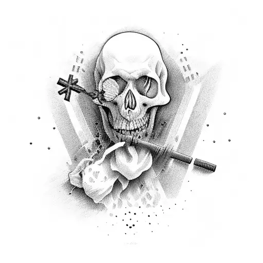 Cross With Italian Going Through The Middle