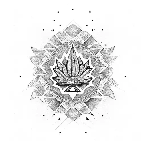 A Fusion Of The Indian And Canadian Flags