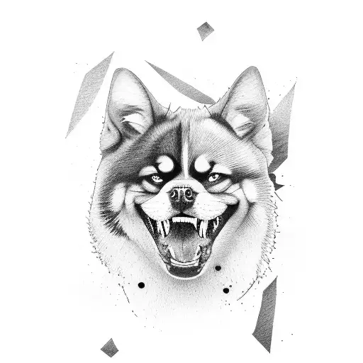 A Fierce Dog With Mma Gloves