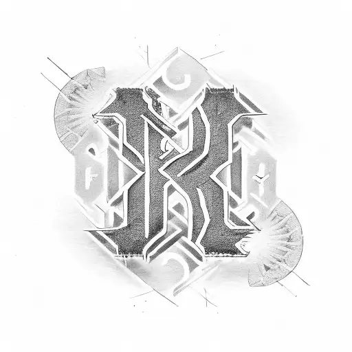 Symbol With Letters F And D