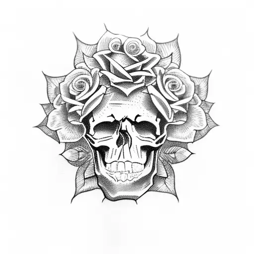 Skull And Roses