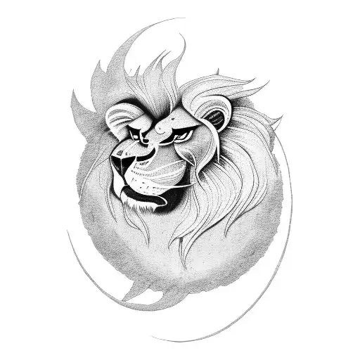 Rose Lion Moon Dove Bird