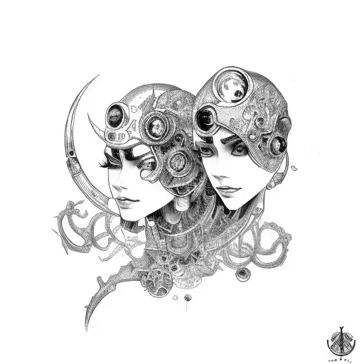 Cyborg Gemini Conjoined Sisters