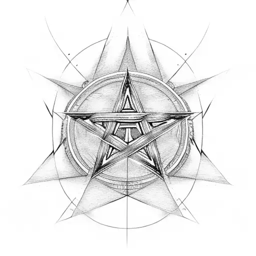 Guitar With Pentagram