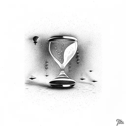 Broken Hourglass Time Flies Question Mark