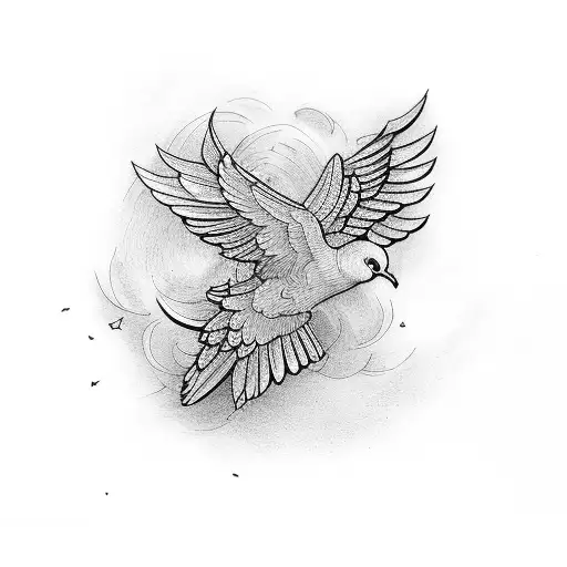 Dove Coming From Heaven