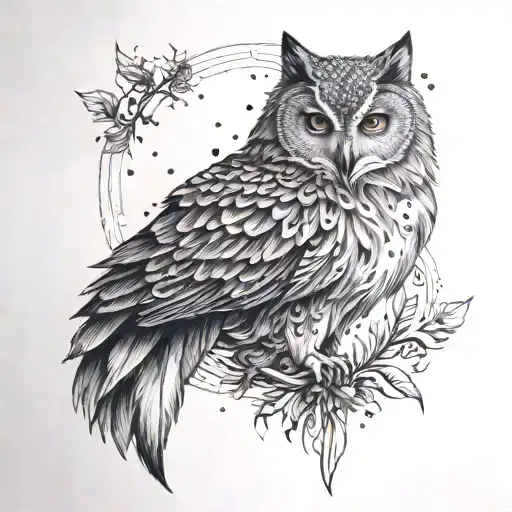 Half Wolf Half Owl