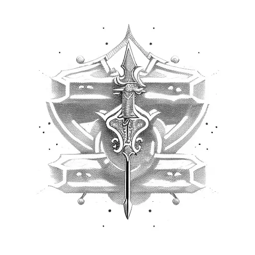 Intricate Sword Hilt With Mysterious Symbols