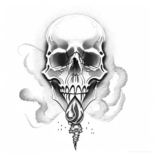 Skull With Smoke