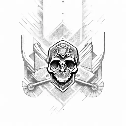 Skull And Mechanic Tools