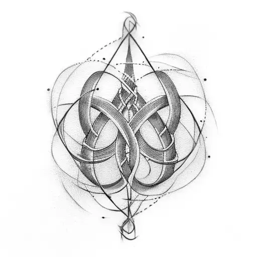 Infinity Symbol Formed With Barbed Wire